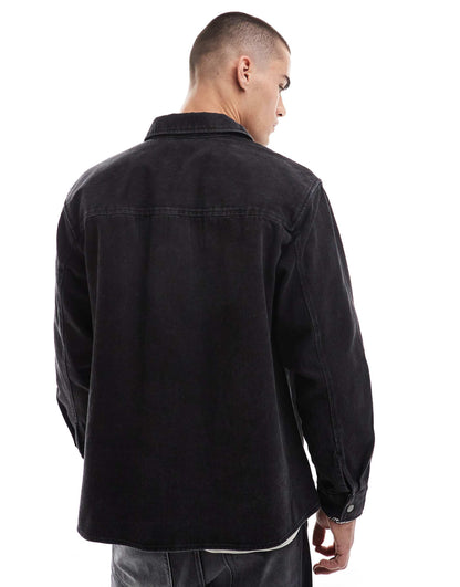 Denim Acid Washed Overshirt