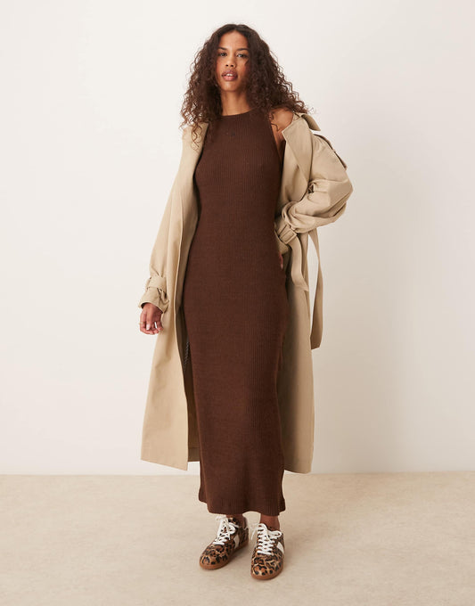 Jeans Cosy Knit Maxi Dress