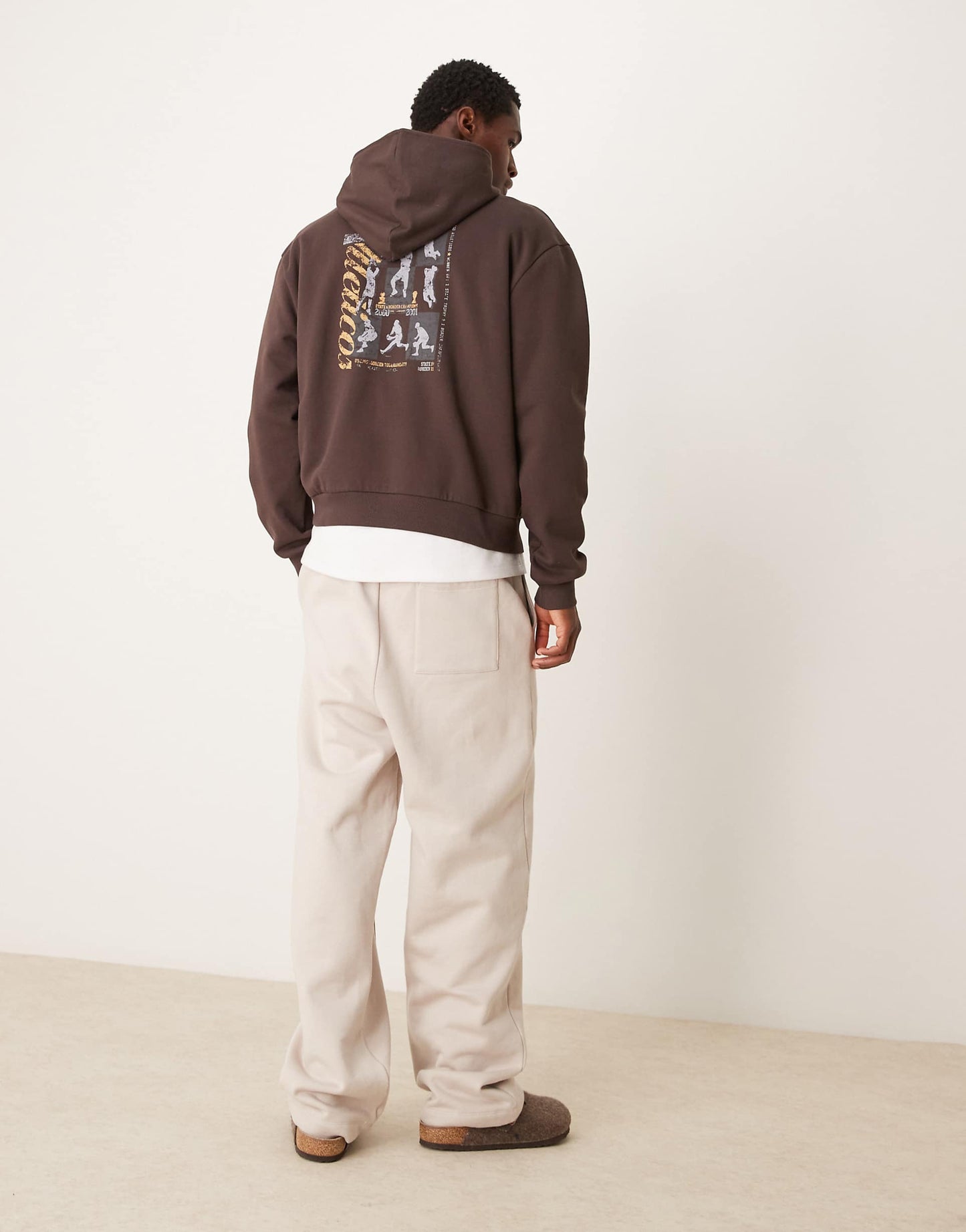 Oversized Boxy Hoodie With Back Print