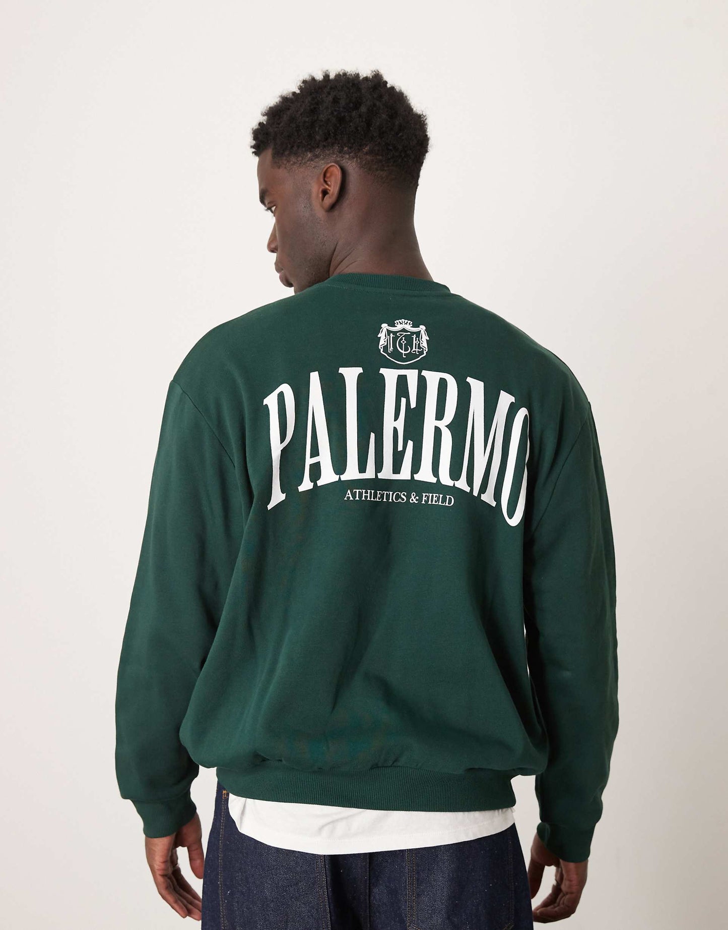 Oversized Sweathirt With Palermo Print