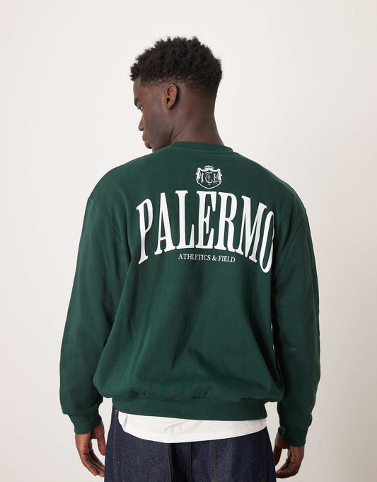 Oversized Sweathirt With Palermo Print