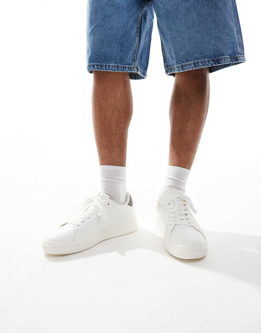 Lace Up Trainer With Back Tab