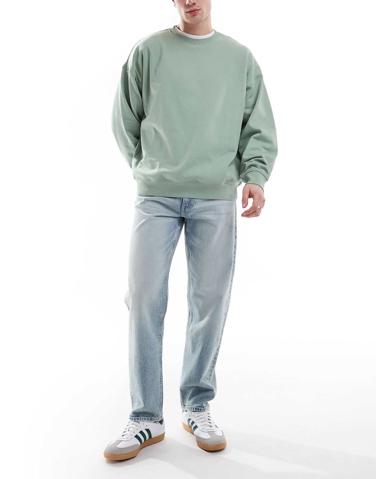 Straight Stretch Jeans With Vintage Tint