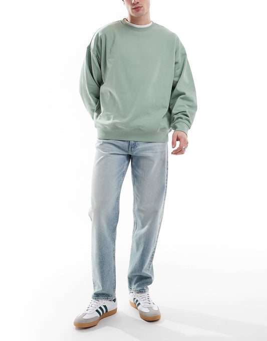 Straight Stretch Jeans With Vintage Tint