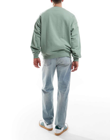 Straight Stretch Jeans With Vintage Tint