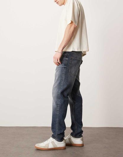 Stretch Tapered Jeans