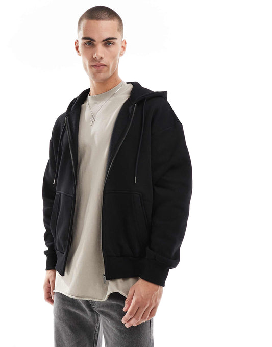 Washed Zip Through Hoodie Tracksuit