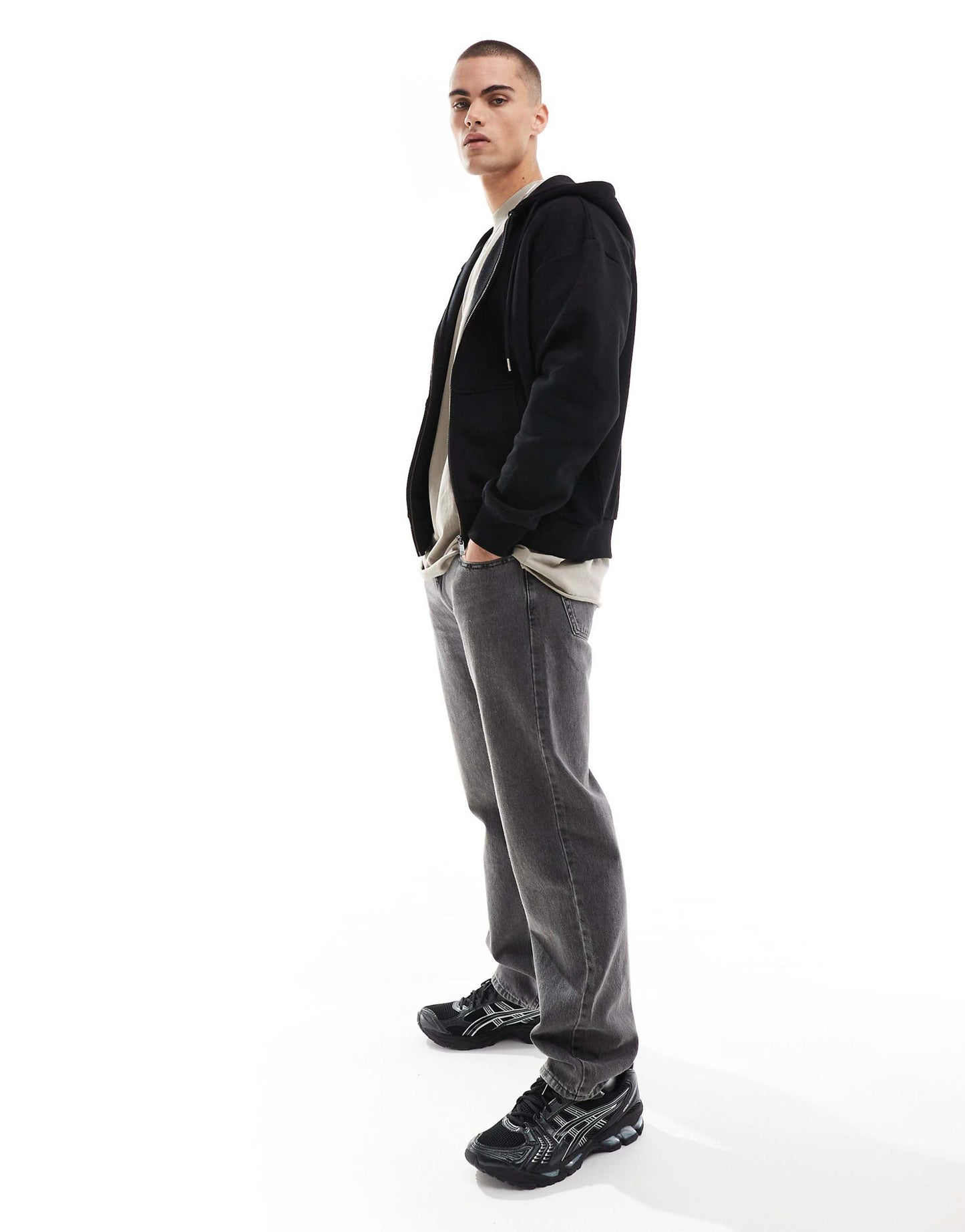 Washed Zip Through Hoodie Tracksuit
