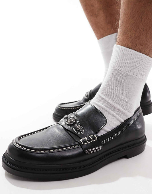 Contrast Stitch Loafer