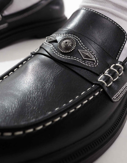 Contrast Stitch Loafer