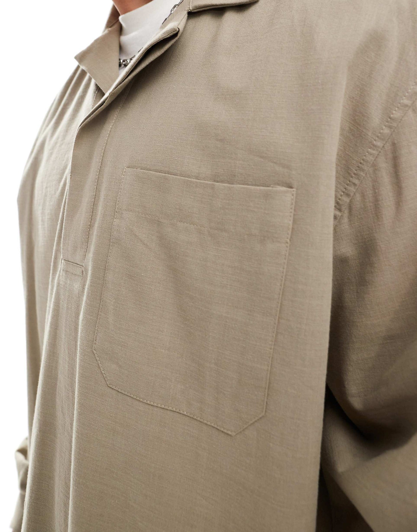 Oversized Boxy Textured Shirt