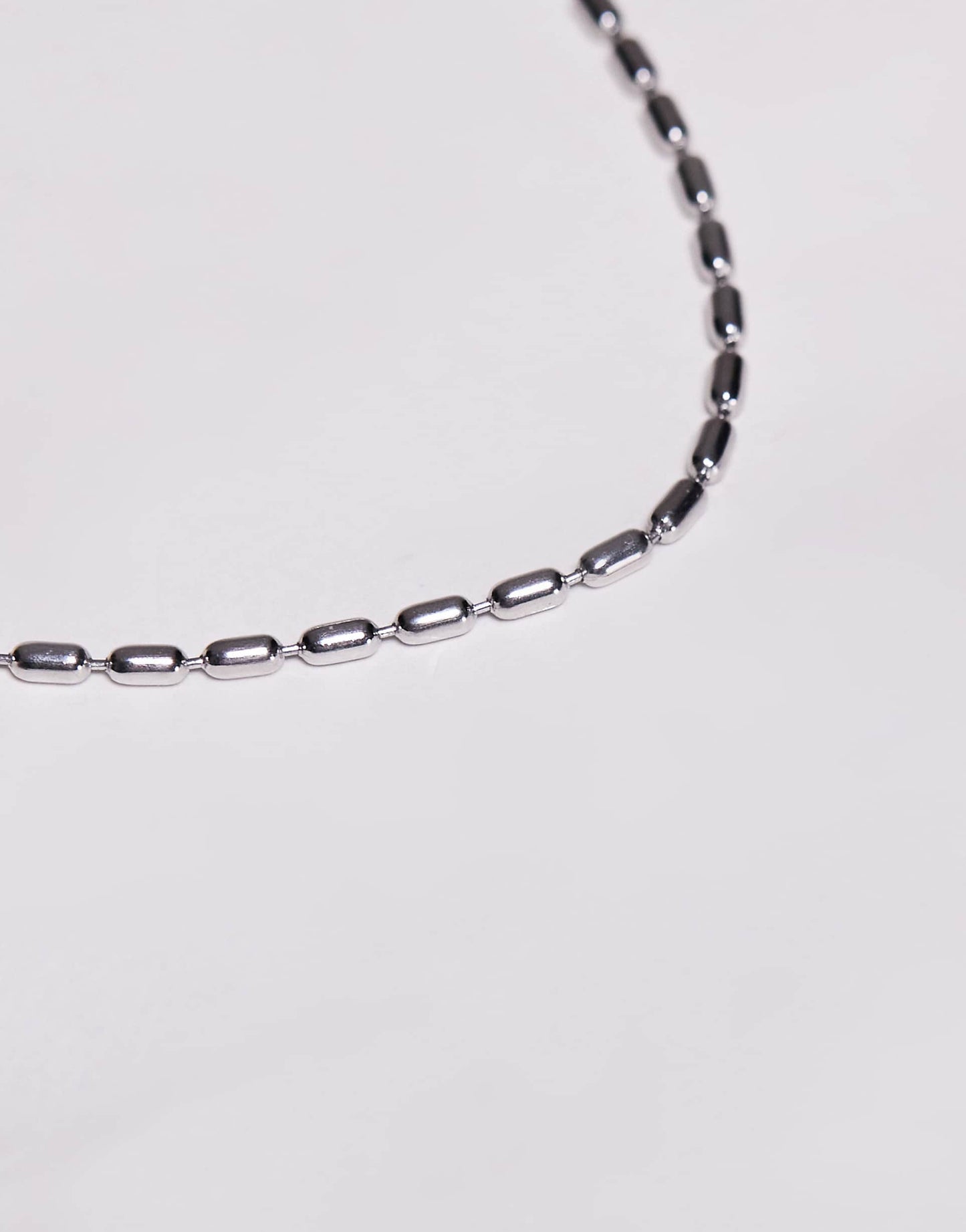 Waterproof Stainless Steel Oval Ball Chain Bracelet