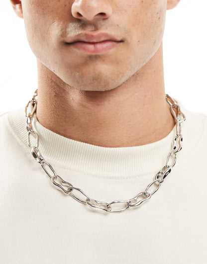 Chunky Molten Chain Necklace