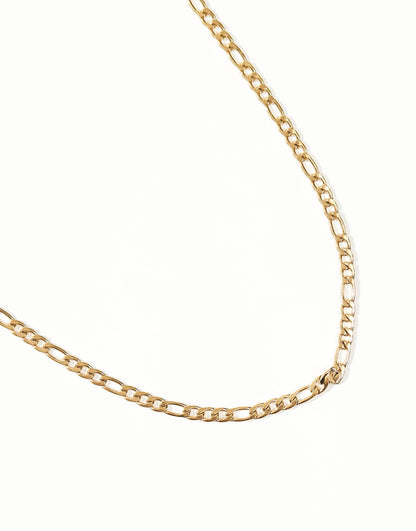 Waterproof Stainless Steel Figaro Chain Necklace