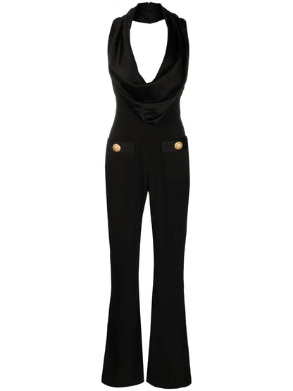 Off-Shoulder Sleeveless Jumpsuit