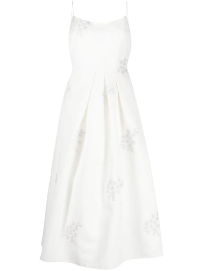 Audra Floral-Embroidered Dress
