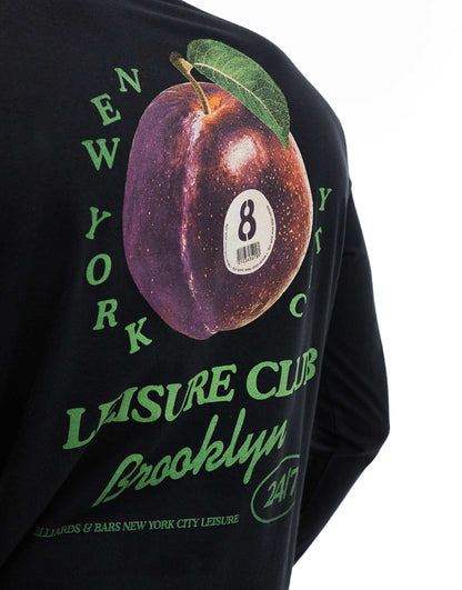Long Sleeve T-Shirt With Fruit Back Print