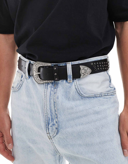 Studded Western Belt