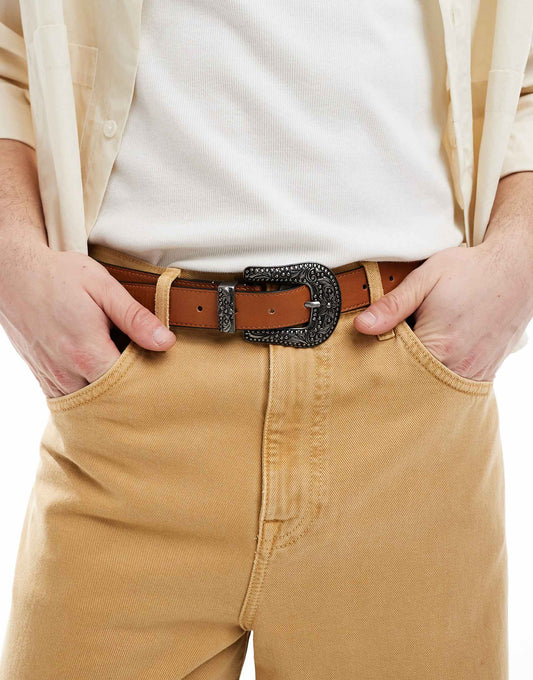 Floral Western Belt