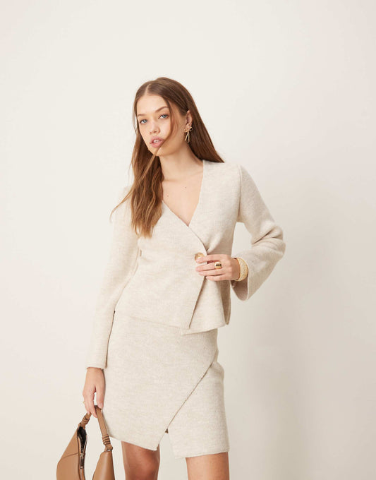 Asymmetric Cardigan Co-Ord