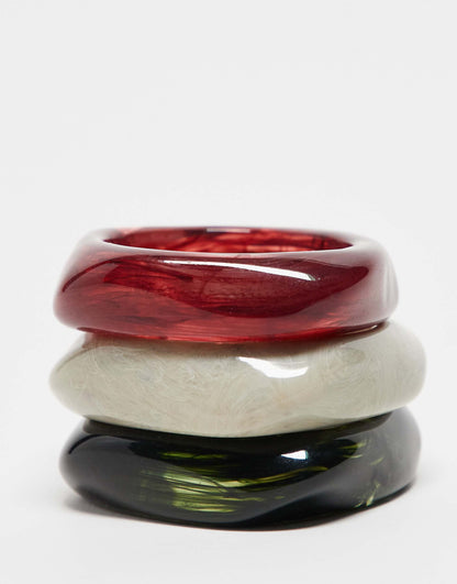 Pack Of 3 Resin Bangles