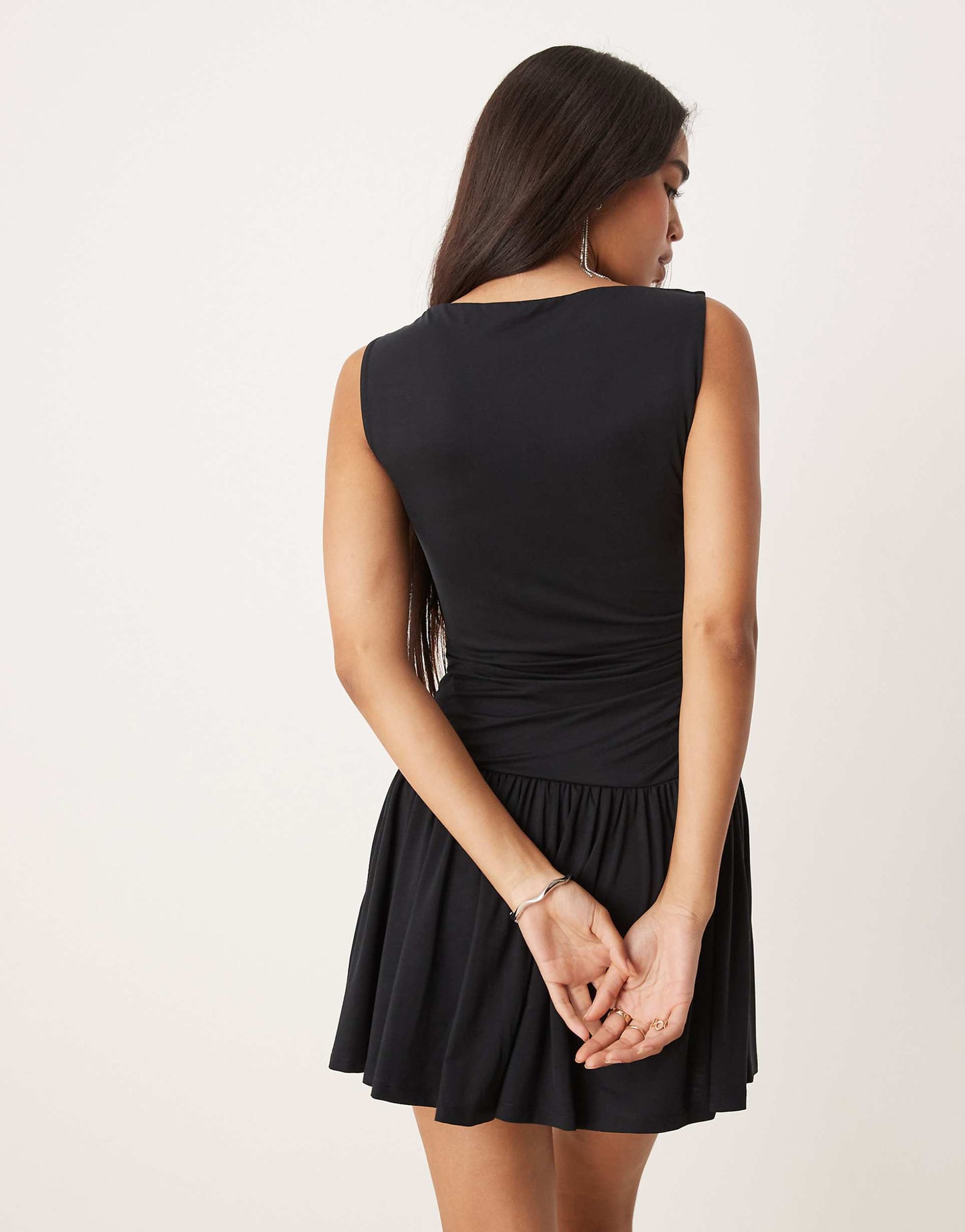 Ruched Jersey Mini Dress