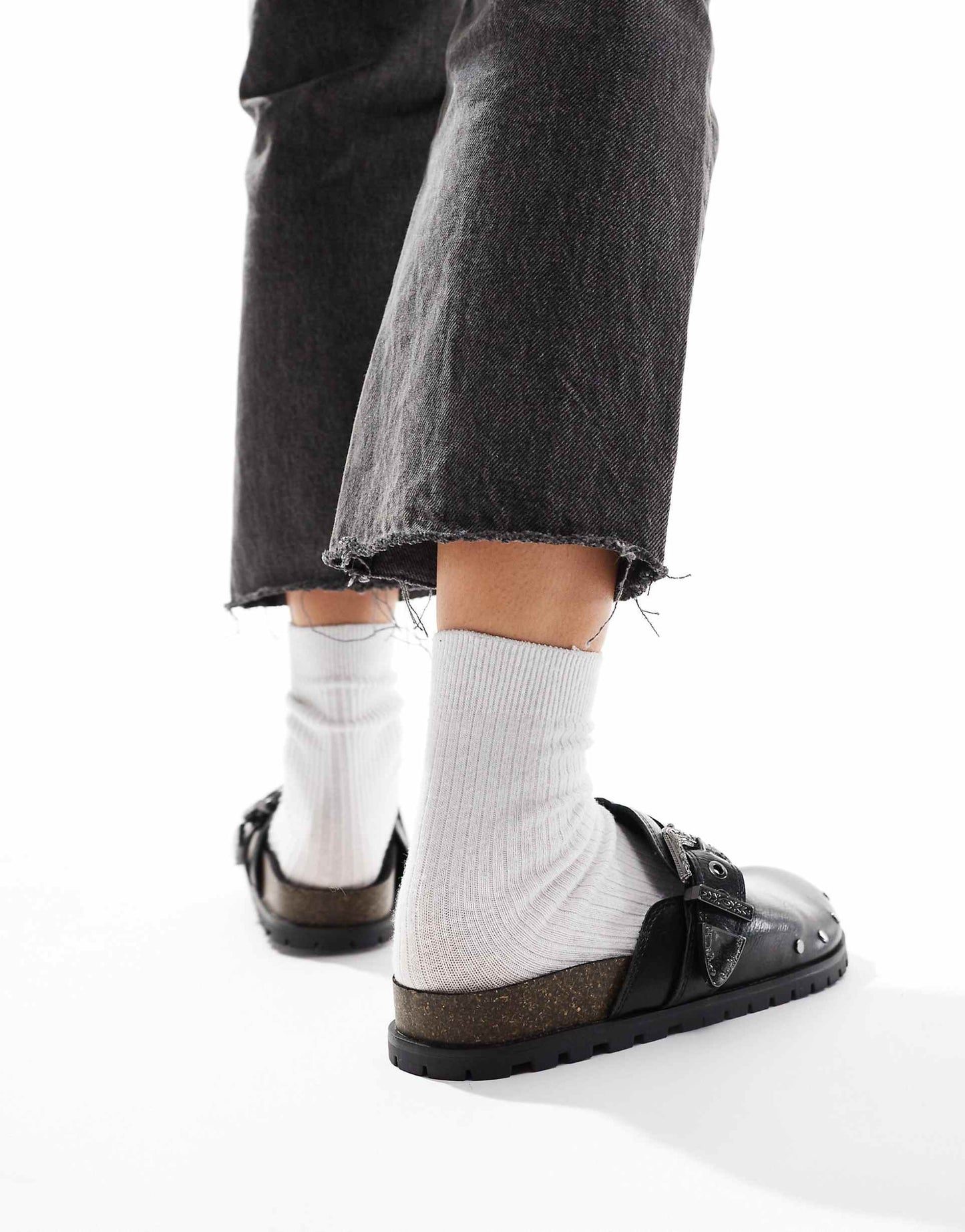 Mule With Western Buckle