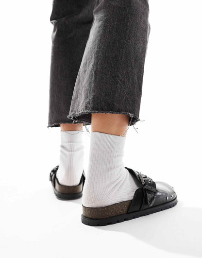 Mule With Western Buckle