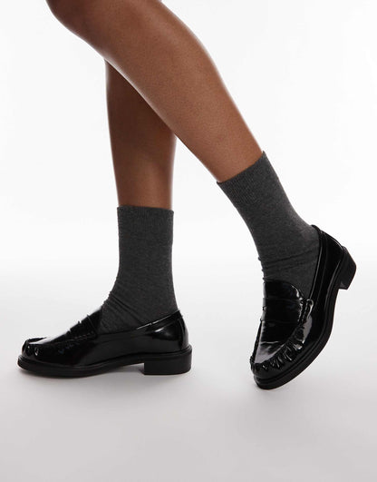 Carter Loafers With Ruched Detail