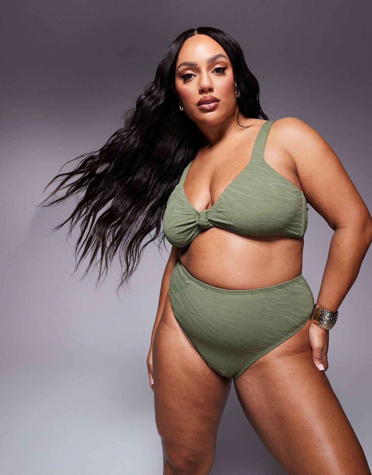 Curve Zebra Crinkle Bikini