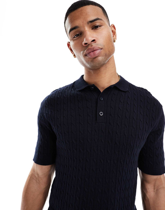 Knitted Textured Button Through Top