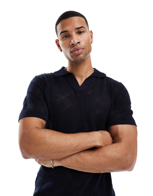 Knitted Trophy Neck Top