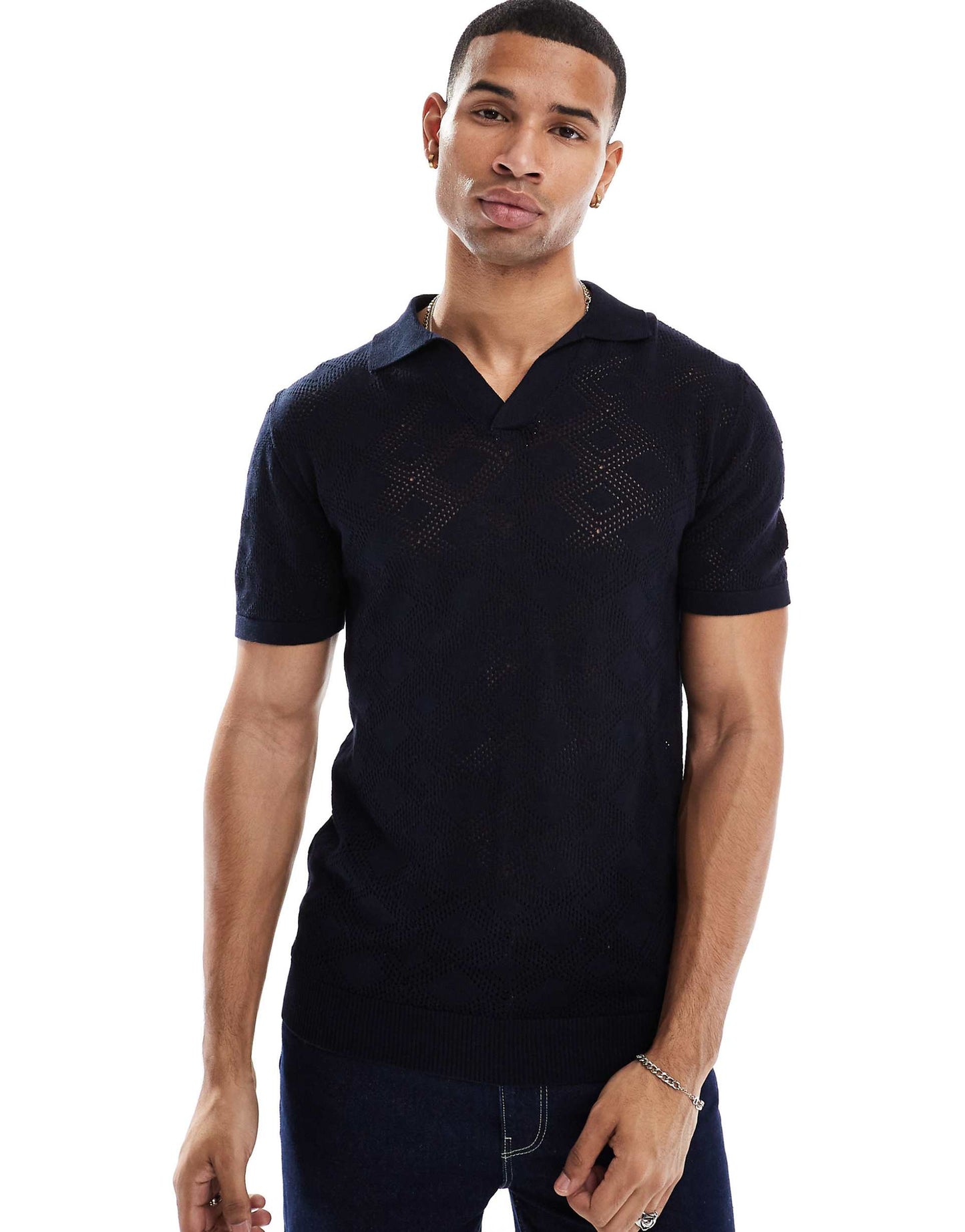 Knitted Trophy Neck Top