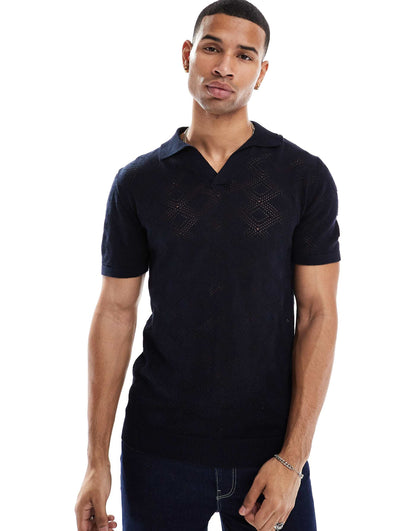 Knitted Trophy Neck Top