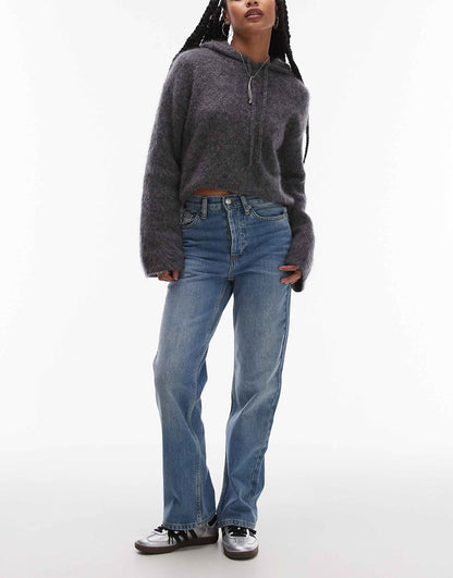 Petite Kort High Rise Straight Jean