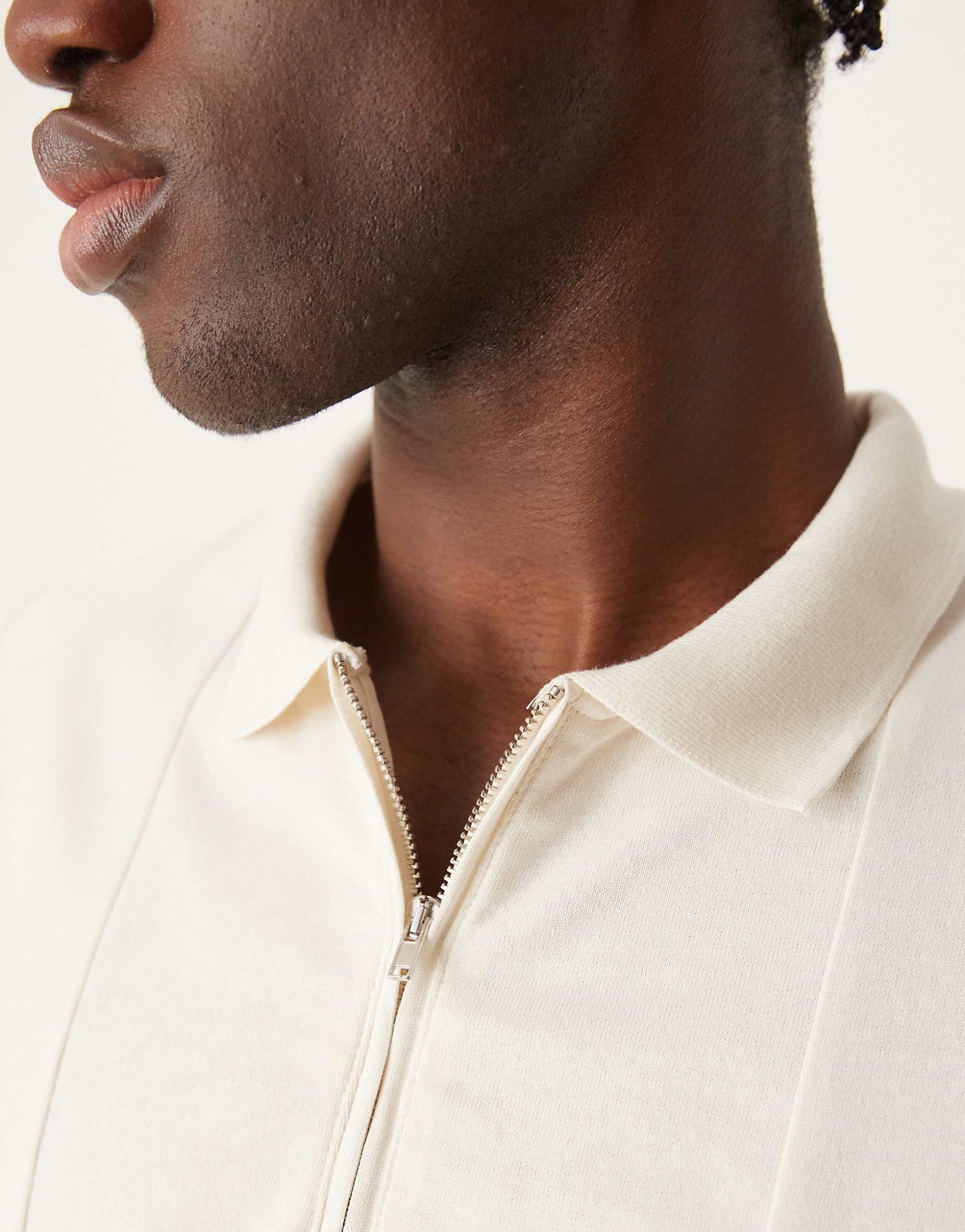 Heavyweight Polo Shirt With Quarter Zip