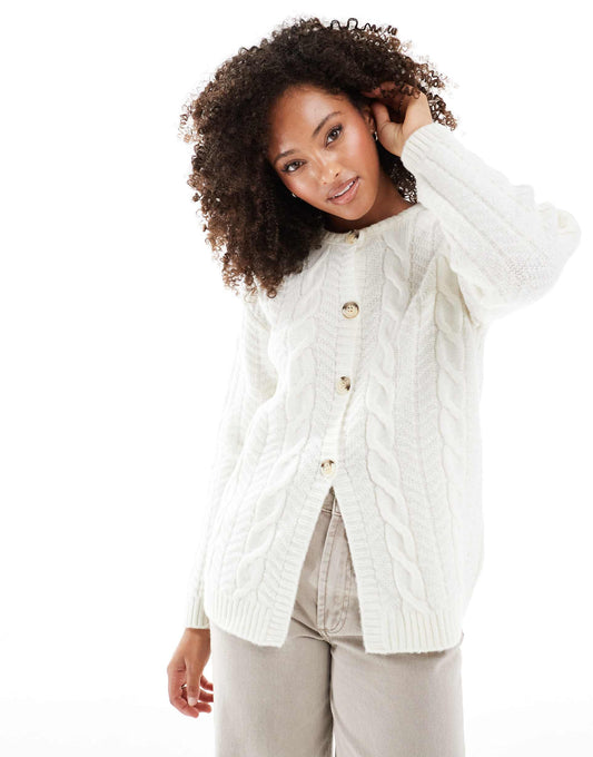 Chunky Oversized Cable Knit Cardigan
