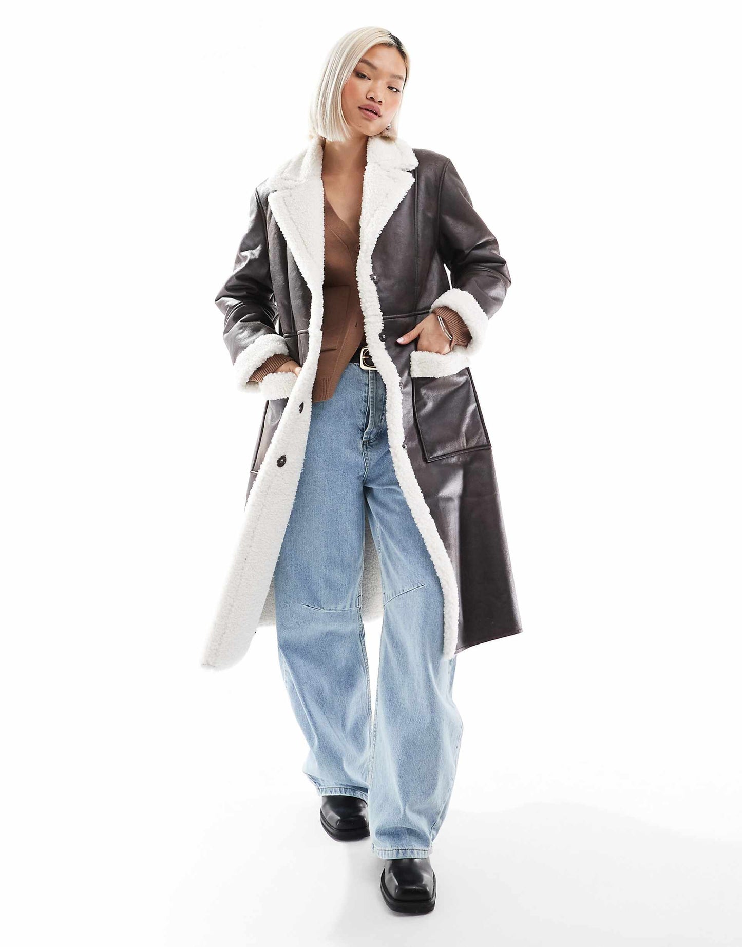 Faux Shearling Coat