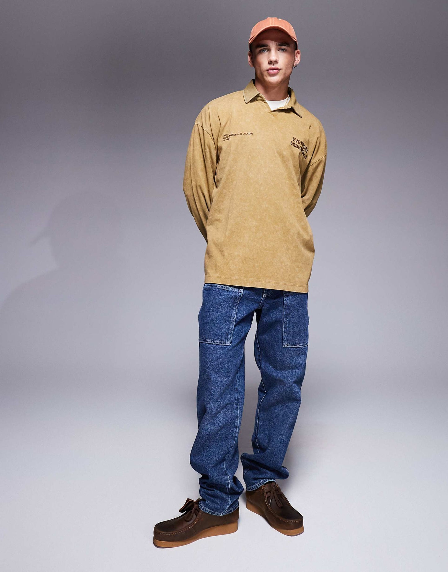 Oversized Long Sleeve Polo