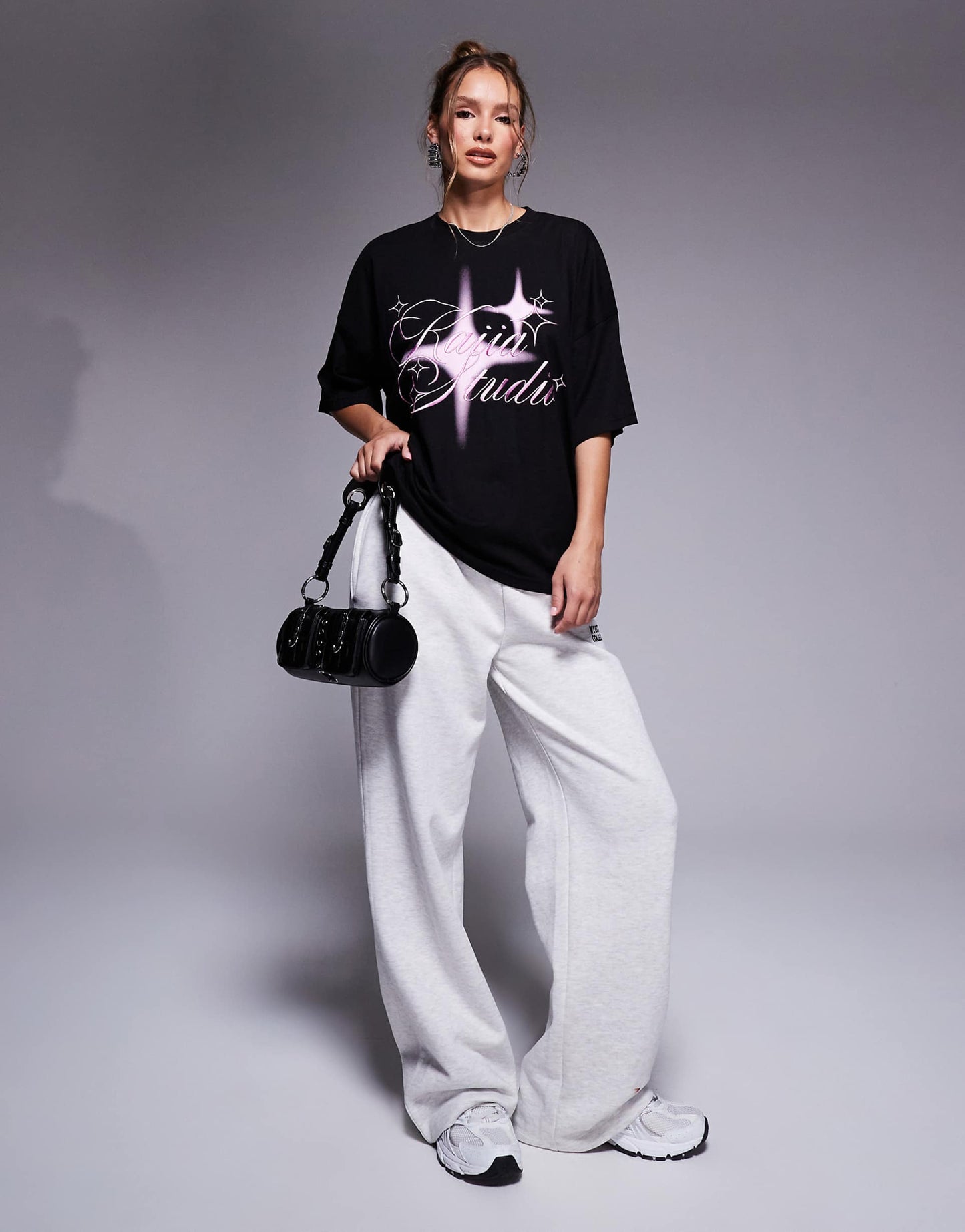 Studio Embroidered Star Graphic T-Shirt