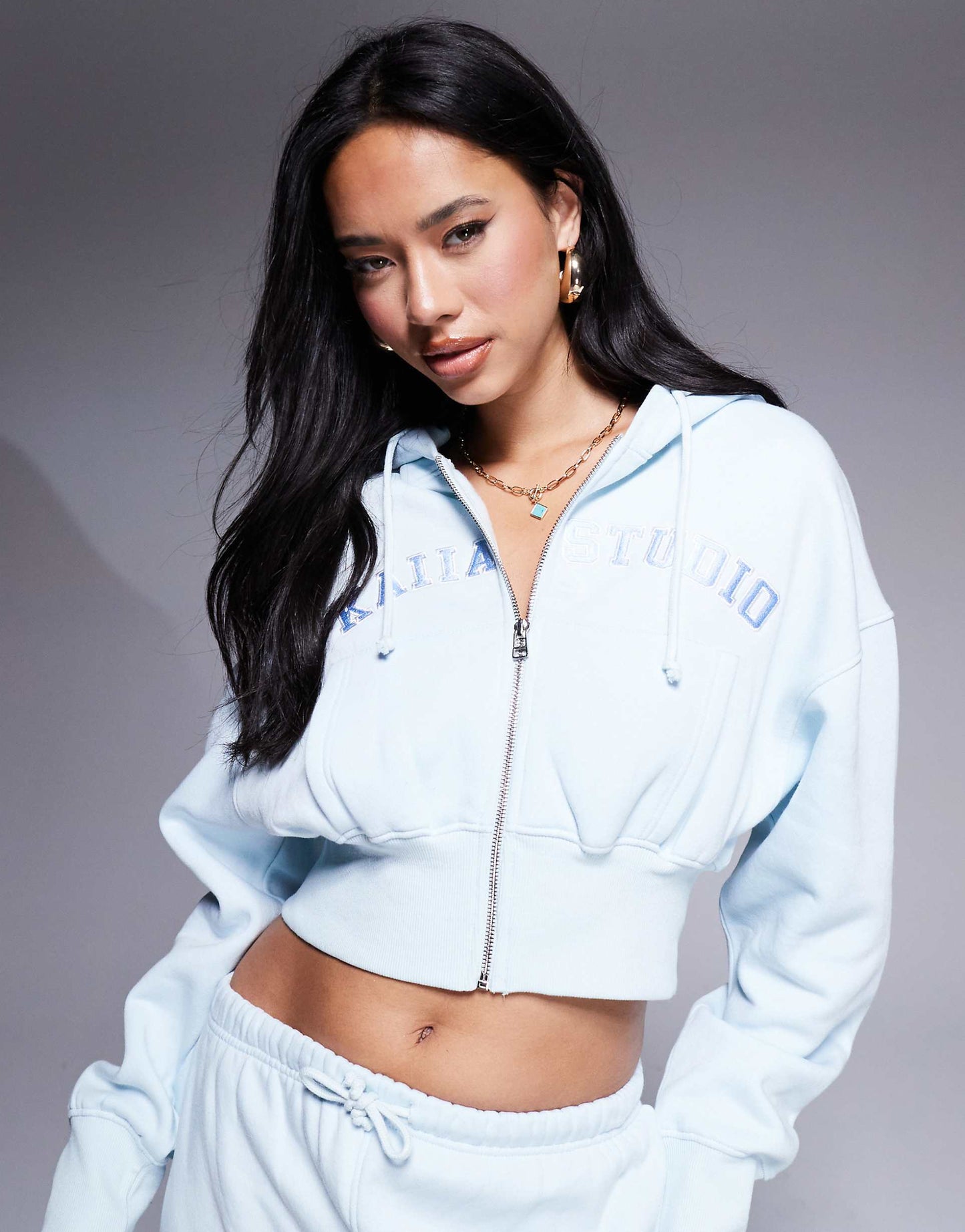 Studio Fitted Zip Up Hoodie Co-Ord
