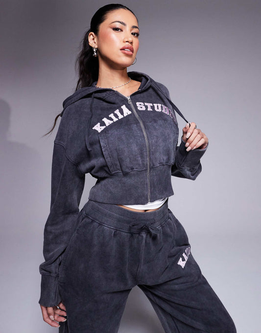 Studio Fitted Zip Up Hoodie Co-Ord