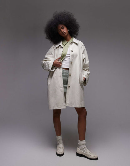 Mid Length Trench Coat