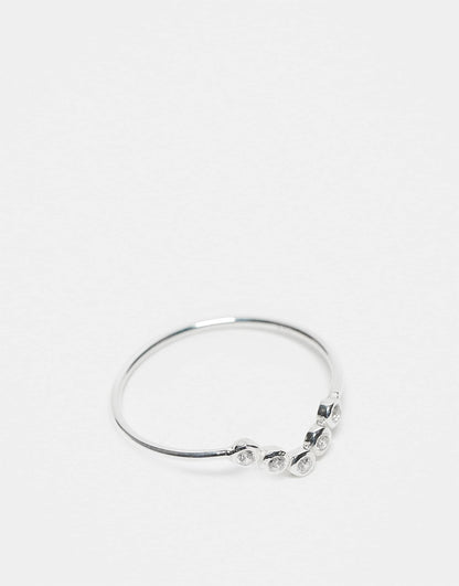 Crystal V Band Ring