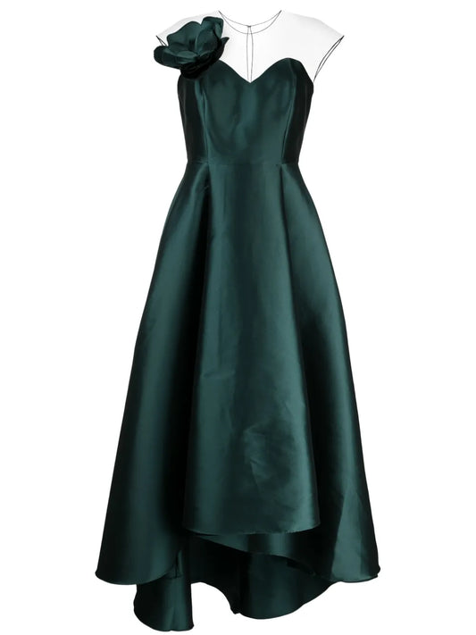 Blakely Satin-Finish Gown