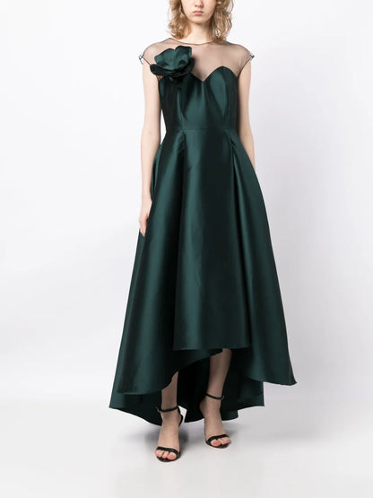 Blakely Satin-Finish Gown