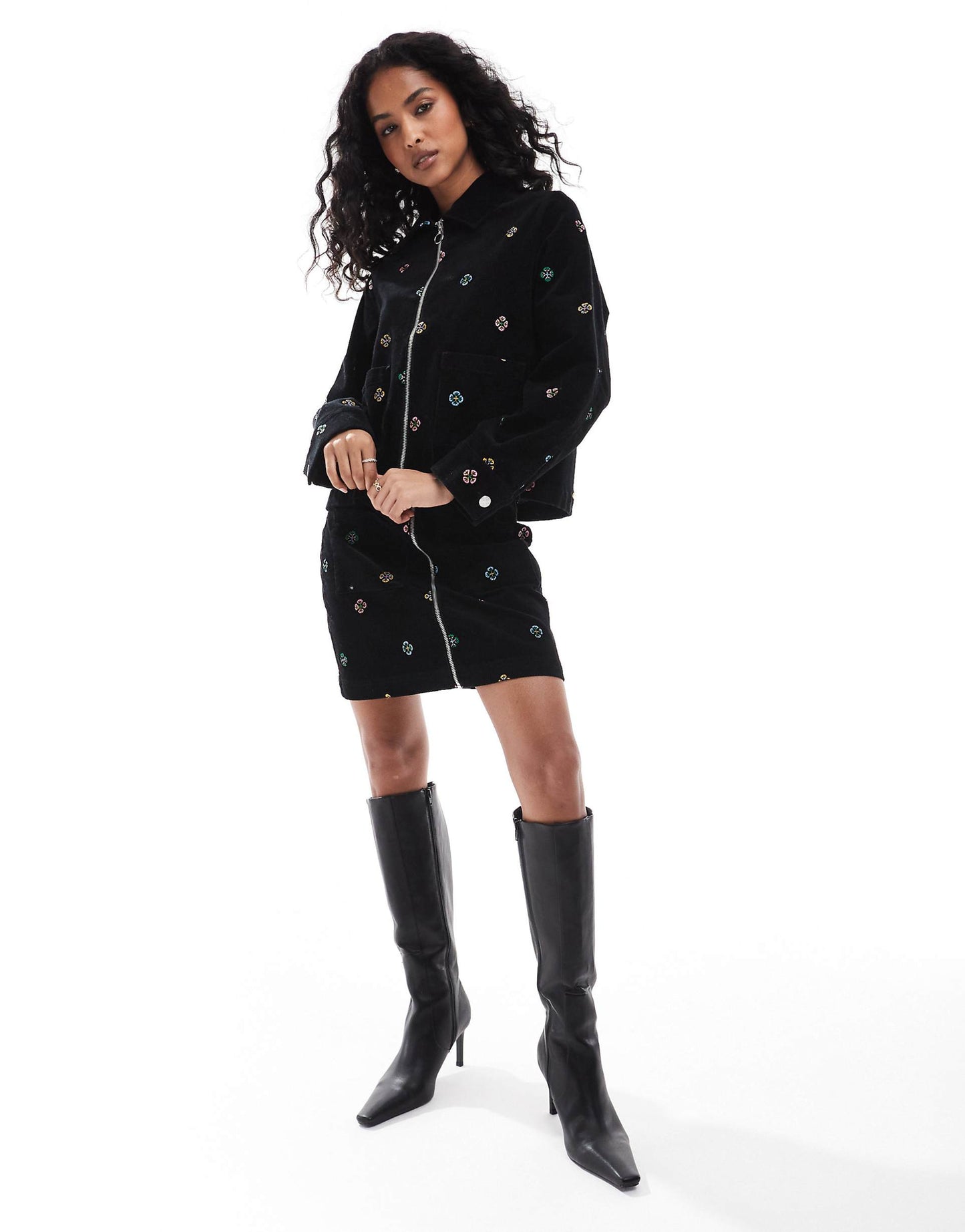 Dalston Cord Embroidered Jacket Co-Ord