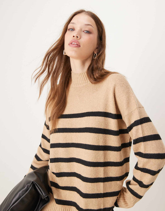 Oversized High Neck Jumper