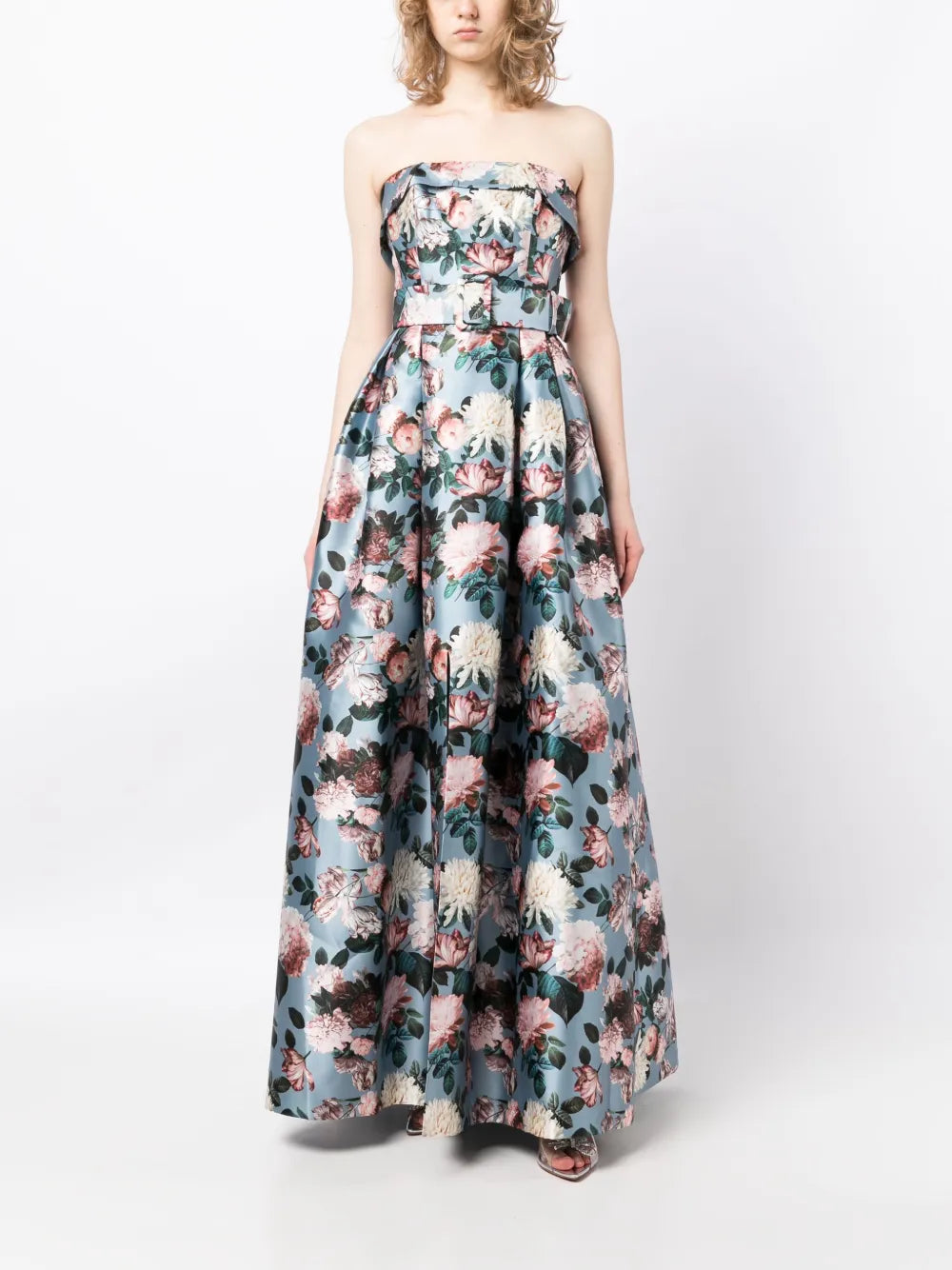 Brielle Floral-Print Gown
