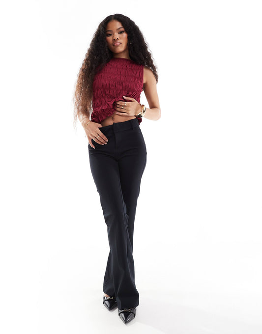 Petite Flared Tailored Trousers